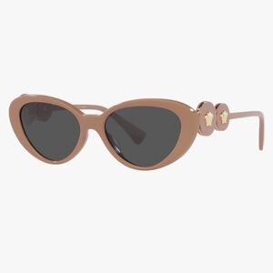 NEW Versace Beige Nude Cat Eye Sunglasses VE4433U